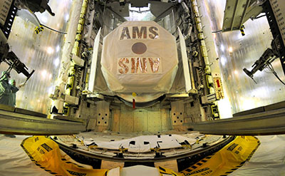 AMS on space shuttle