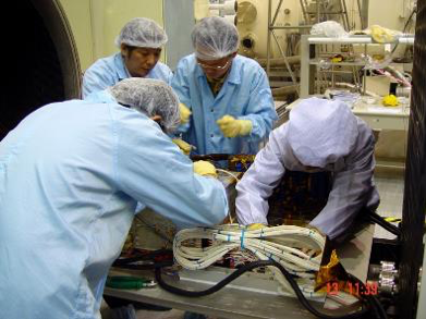 Figure 3: Preparation of J-crate thermal vacuum test.